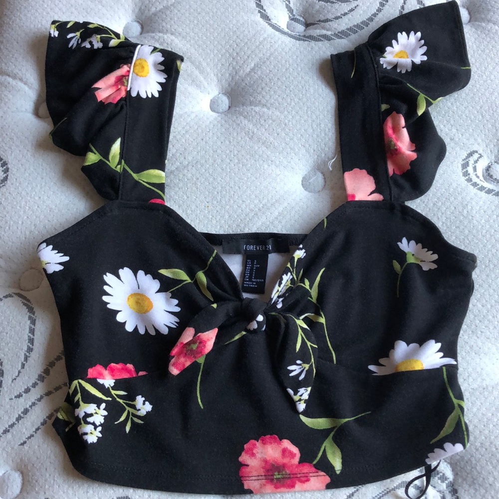 Floral crop top